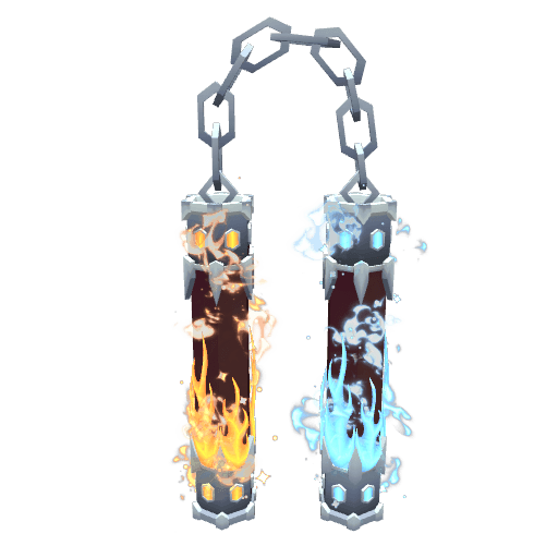 Fire and Ice Nunchucks